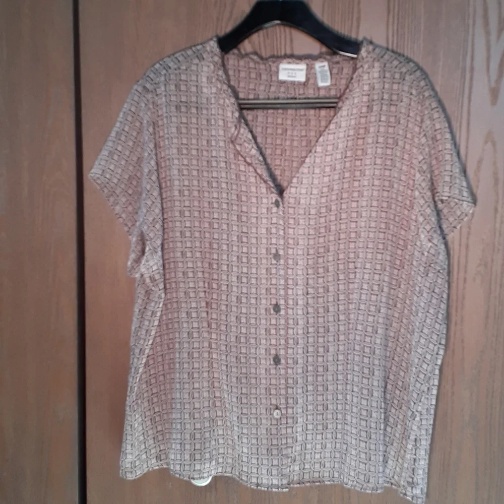 Covington womens sheer boho top size 20W - Picture 6 of 6